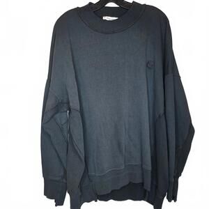 NWT Sans Gene Gradient Dye Crew neck sweatshirt Black Size XL Unisex